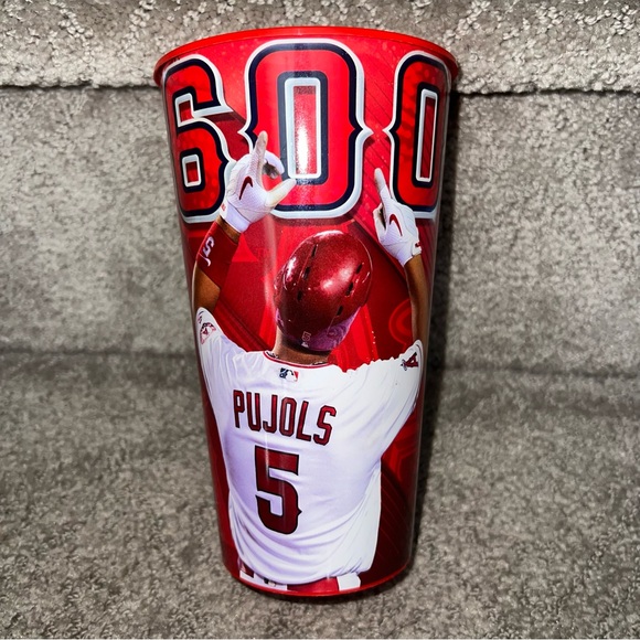 MLB Los Angeles Anaheim Angels Baseball Albert Pujols 600 Home Run Stadium Cup - Picture 1 of 2
